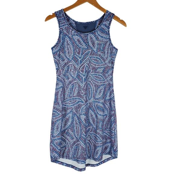Columbia Dresses & Skirts - COLUMBIA Sleeveless PFG OMNI-FREEZE UPF 50 Freezer III Dress XS Blue Pink Mosaic